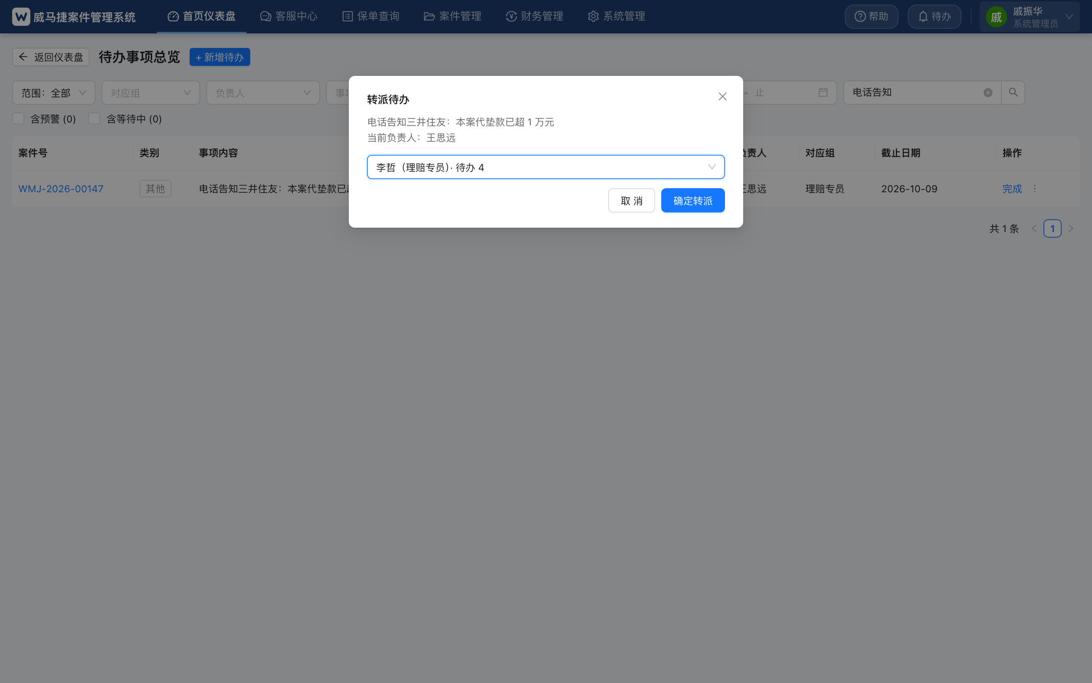 转派